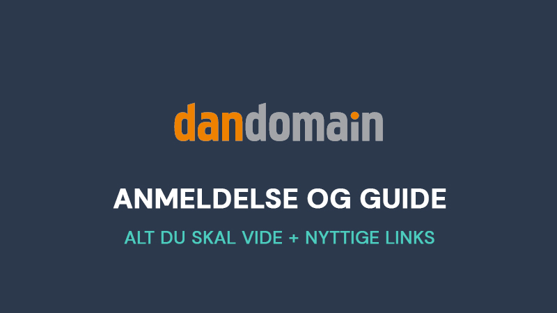 DanDomain webmail: Anmeldelse, guide og links